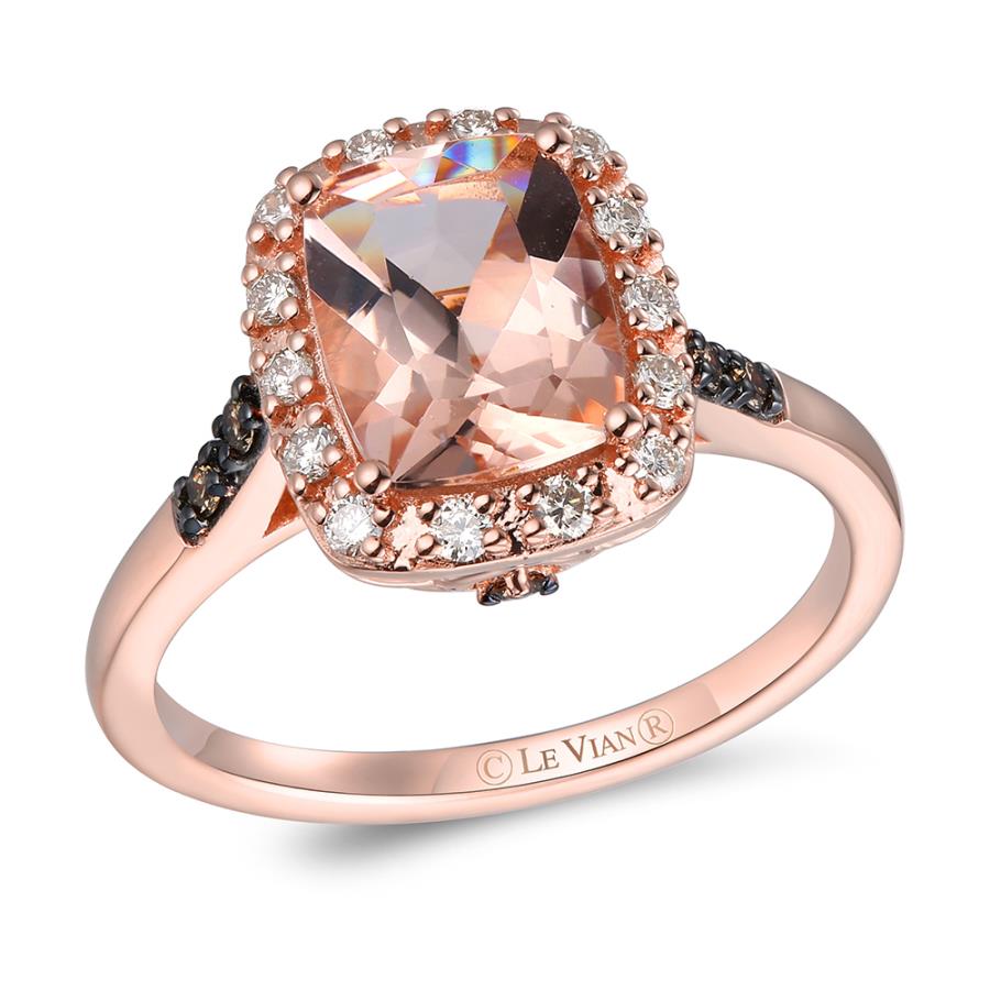 Le Vian Creme Brulee® Ring featuring Peach Morganite™ Nude Diamonds™ ,