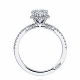Simply TACORI | Pear Bloom Engagement Ring 18k White Gold