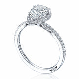 Simply TACORI | Pear Bloom Engagement Ring 18k White Gold