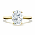 Simply Tacori Oval 18k Yellow Gold Engagement Ring