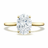 Simply Tacori Oval 18k Yellow Gold Engagement Ring