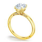 Simply Tacori Oval 18k Yellow Gold Engagement Ring