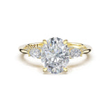 Simply TACORI | Oval 3-Stone Engagement Ring 14k Yellow Gold