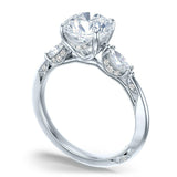 Simply Tacori 3-Stone Engagement Ring With Marquise