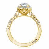 Dantela | Oval Bloom Engagement Ring 4 Carat Lab Grown 18k Yellow Gold