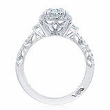 Dantela | Oval 3-Stone Engagement Ring 18k White Gold 1.5 Carat
