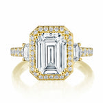 Dantela Emerald 3-Stone Engagement Ring