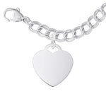 Medium Heart Bracelet Set 925