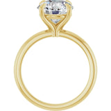 14k Yellow Gold 3ct E VS2 Lab Grown Solitaire