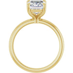 14k Yellow Gold 3.04ct Lab Grown Emerald Cut Solitaire