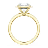 Founder's Collection | Round Solitaire Bezel Engagement Ring 18k Yellow Gold