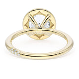 Founder's Collection | Round Solitaire Bezel Engagement Ring 18k Yellow Gold