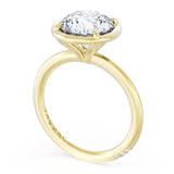 Founder's Collection | Round Solitaire Bezel Engagement Ring 18k Yellow Gold