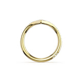 Founder's Collection | Sculpted Chevron Pavé-Traced Band in 14kt Yellow Gold