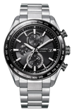 ATESSA Black Dial Super Titanium DLC Bracelet