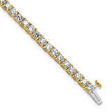 14k 7 carat Lab Grown Diamond Tennis Bracelet