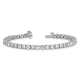 14k White Gold 9 carat Lab Grown Tennis Bracelet