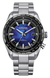 ATESSA Blue Dial Super Titanium Duratect Platinum Bracelet
