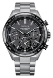 ATESSA Gray Dial Chronograph Super Titanium Bracelet