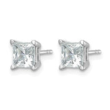 14k 2 carat Lab Grown Diamond Four Prong Stud Earrings