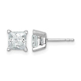 14k 2 carat Lab Grown Diamond Four Prong Stud Earrings