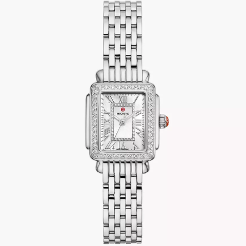 Deco Madison Mini Stainless Steel Diamond Dial & Diamond Bezel