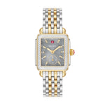 Deco Mid Two-Tone Grey Mop Diamond Dial