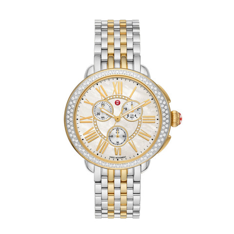 Serein Two-Tone 18K Gold-Plated Diamond Watch