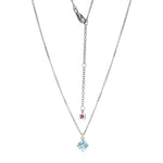 Sterling Silver Sky Blue Topaz & Lab Grown Diamond Pendant