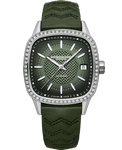 Freelancer Ladies Automatic Green Dial Leather Watch