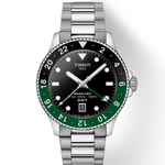 Tissot Seastar 1000 Quartz GMT Black and Green