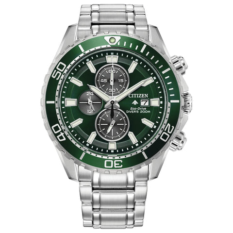 Promaster Dive Green Dial Stainless Steel