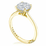Founder's Collection | Round Solitaire Engagement Ring 14k Yellow Gold