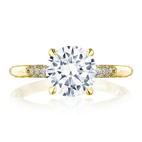 Founders 18k Yellow Gold Round Engagement Ring