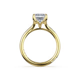 Founder's Collection | Emerald Solitaire Engagement Ring 14k Yellow Gold