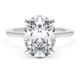 Founder's Collection | Oval Solitaire Engagement Ring 14k White Gold