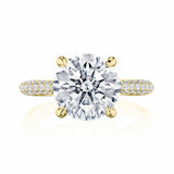 Founder's Collection | Round Solitaire Engagement Ring 18k Yellow Gold