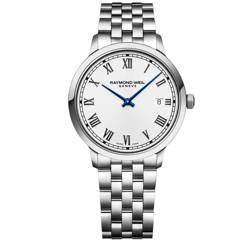 Toccata Men's Classic White Dial Stainless Steel Quartz Watch