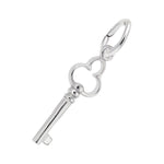 925 Antique Trefoil Key Accent Charm