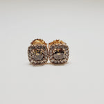 Rose Gold Chocolate Diamond Studs