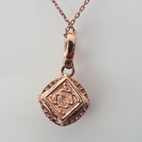 Morganite And Diamond Pendant