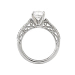 Romance Two Tone Semi-Mount Diamond Ring