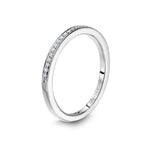 Radiance 1/2 Way Channel Set Wedding Band