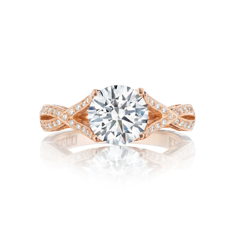 Ribbon Round Engagement Ring