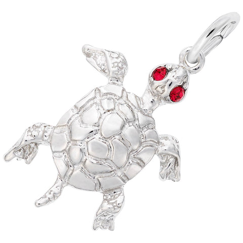 925 Turtle With Stones Charm