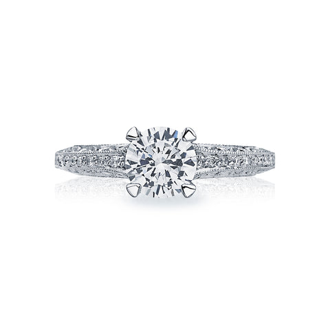 Classic Crescent Channel Set Engagement Ring