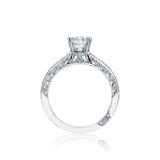 Classic Crescent Channel Set Engagement Ring