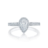 Dantela Pear Halo Engagement Ring