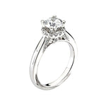 Parisi Round Halo Engagement Ring