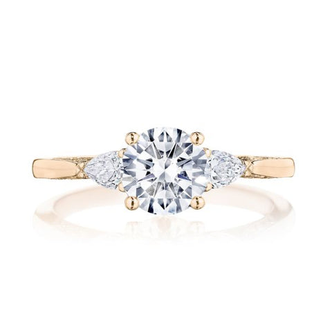 Simply Tacori 18k Rose Gold Engagement Ring